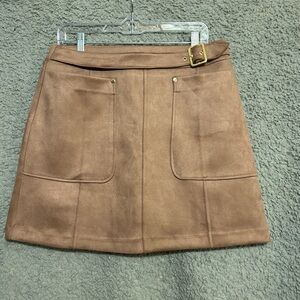 Marc New York Tan Mini Skirt with Belt
